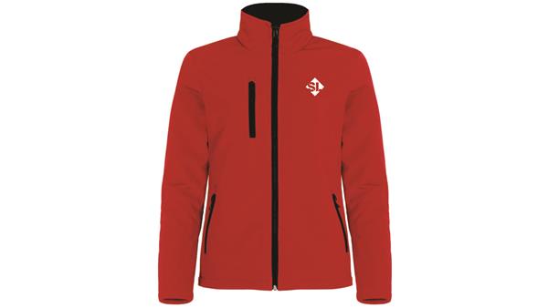 SLF Padded softshell jacket rød, dame
