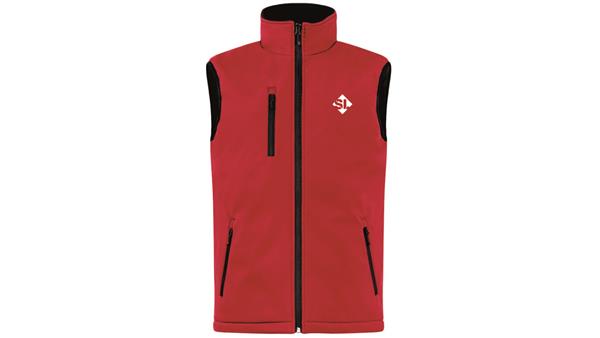 SLF Padded softshell vest rød, herre