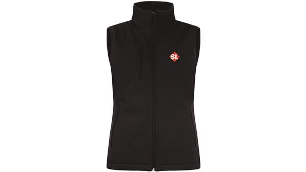 SLF Padded softshell vest sort, dame