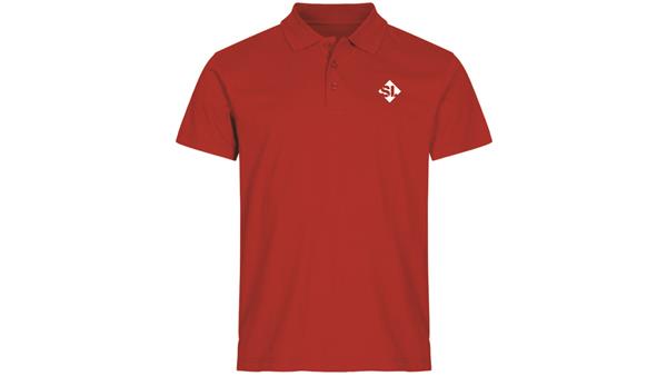 SLF Single Jersey Polo rød, unisex