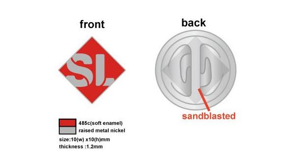 SLF Label pin, 50 stk